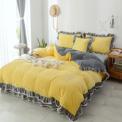 少女心公主风兔兔绒床上四件套