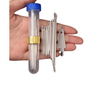 冲量家用大眼钢针尖头老人缝被子手工绣花针实用缝衣工具套装