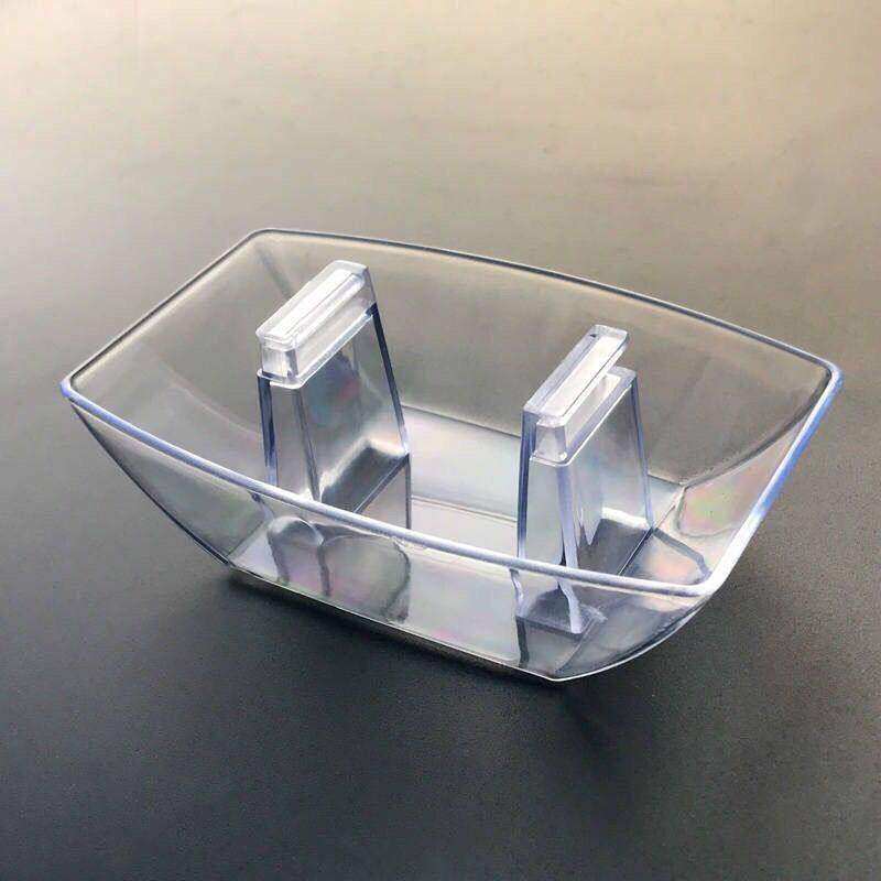吸油烟机方型高透明耐高温塑料油碗欧式抽烟机油槽接油盒实用设计