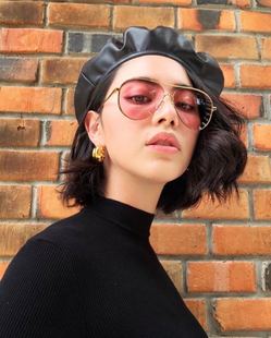 防过敏银针celin高品质铜镀18k真金法式 潮 风情简约耳饰耳环新款