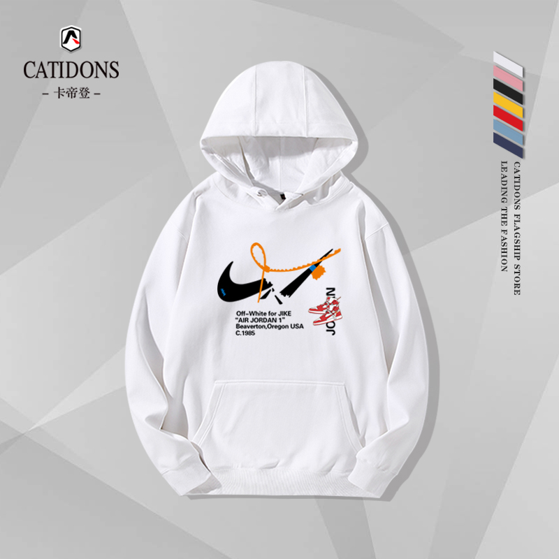 aj篮球运动情侣连帽卫衣潮牌联名