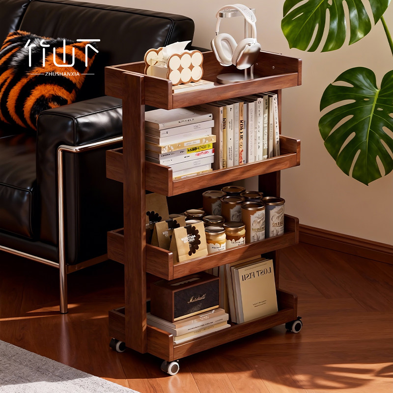 实木边几可移动客厅茶几沙发侧边柜新款卧室床头小推车收纳置物架,住宅家具,角几/边几,淘宝优惠券,粉丝福利购,淘宝优惠卷