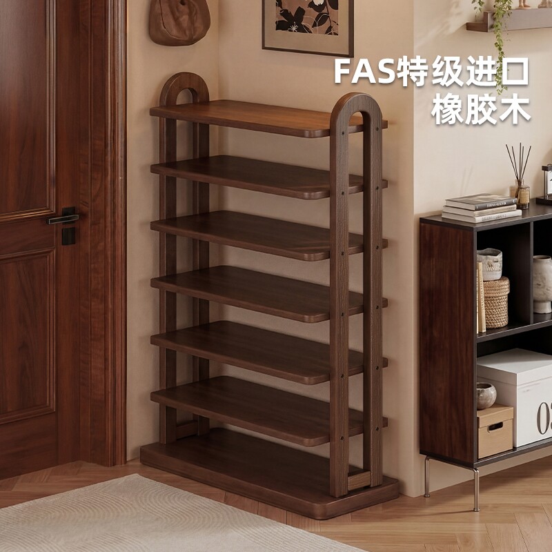 实木鞋架进口橡木35mm加厚板材图片