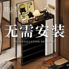 鞋架多层家用门口出租房折叠免安装简易好看2025新款入户防尘鞋柜