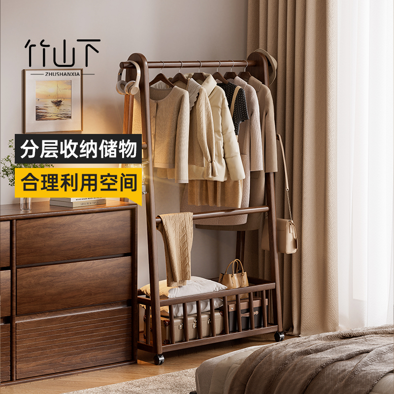 【卧室落地挂衣架衣帽架】