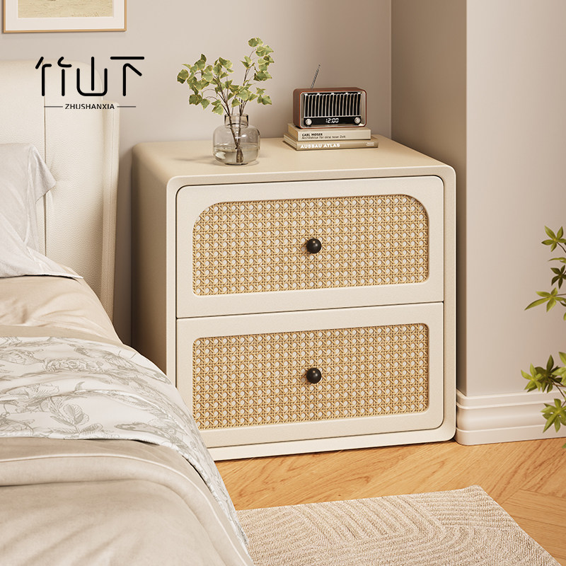 床头柜实木家用卧室小型床边侧边小柜子高级感创意收纳简易置物柜,住宅家具,床头柜,淘宝优惠券,粉丝福利购,淘宝优惠卷