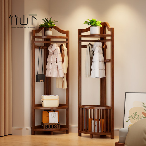【秋冬衣可挂】转角衣帽架卧室