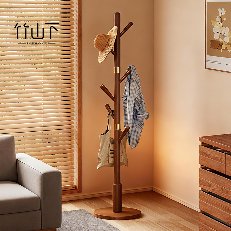 清仓价【进口实木】立式衣帽架