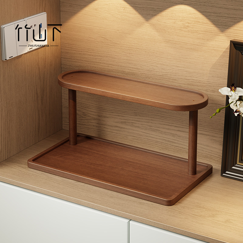 实木置物架玄关摆件入户门多层收纳架钥匙小型桌面置物香水美妆架,收纳整理,整理架/置物架/收纳架,淘宝优惠券,粉丝福利购,淘宝优惠卷