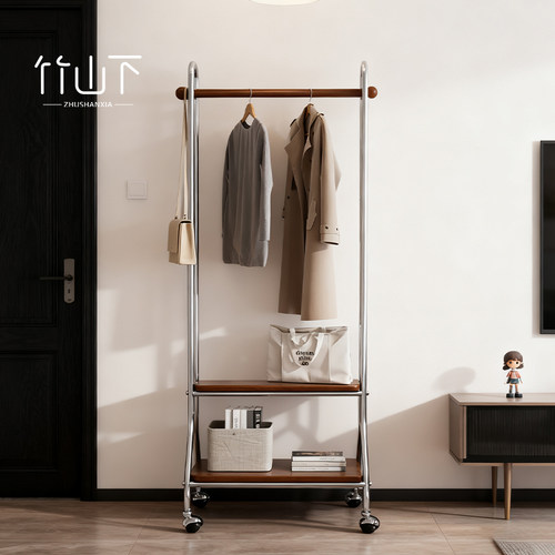 落地挂衣架卧室可移动金属衣帽架