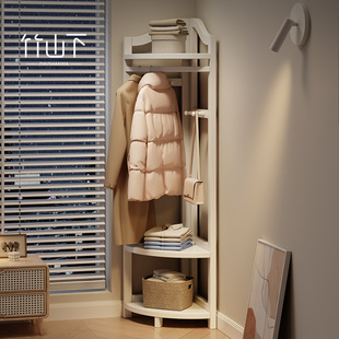 挂衣架转角衣帽架衣架落地卧室家用室内23新款入户小型放衣服神器