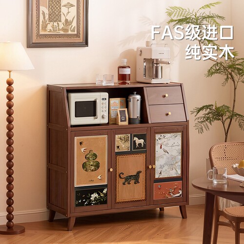 实木餐边柜咖啡柜边柜靠墙柜子
