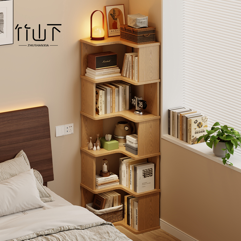 【纯实木】转角收纳书架