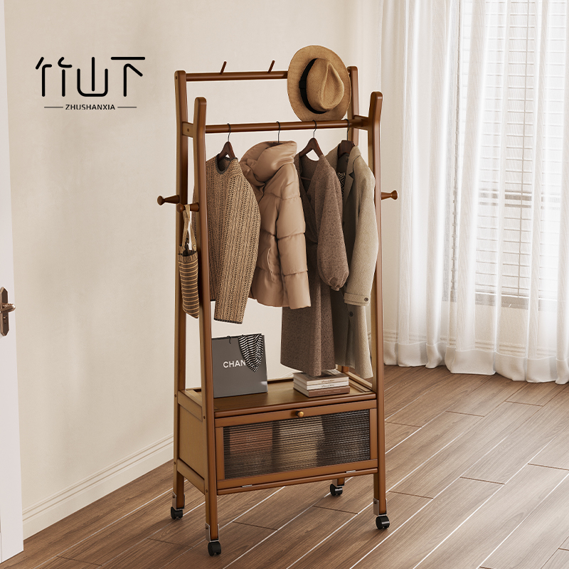 挂衣架卧室落地家用入户置物架
