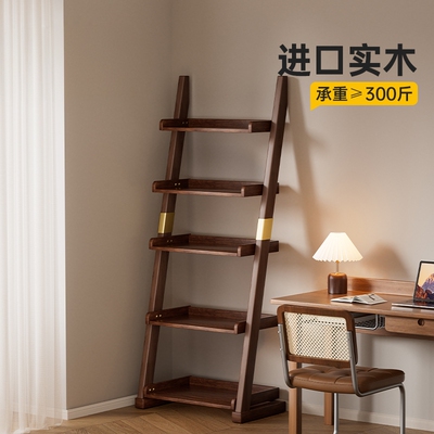 【实木置物架分层梯形收纳】
