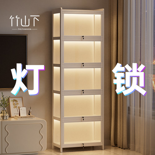 手办展示柜透明带灯痛柜展示盒