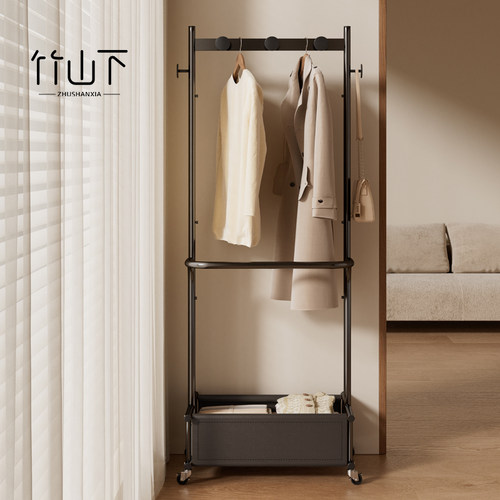 【铁艺框架】【皮革置物篓】