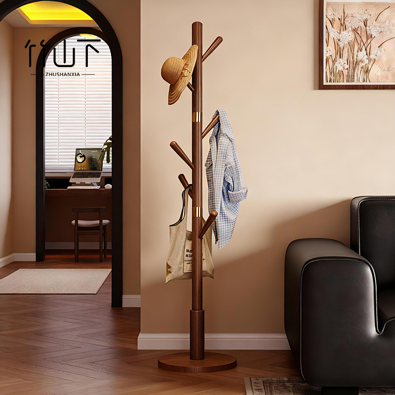 清仓价【进口实木】立式衣帽架