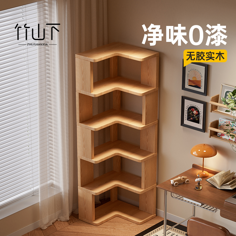 【实木面漆工艺】转角收纳书架
