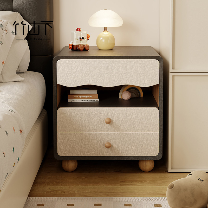 儿童床头柜实木家用卧室床边侧边小型高级感收纳柜简约夹缝置物柜,住宅家具,床头柜,淘宝优惠券,粉丝福利购,淘宝优惠卷