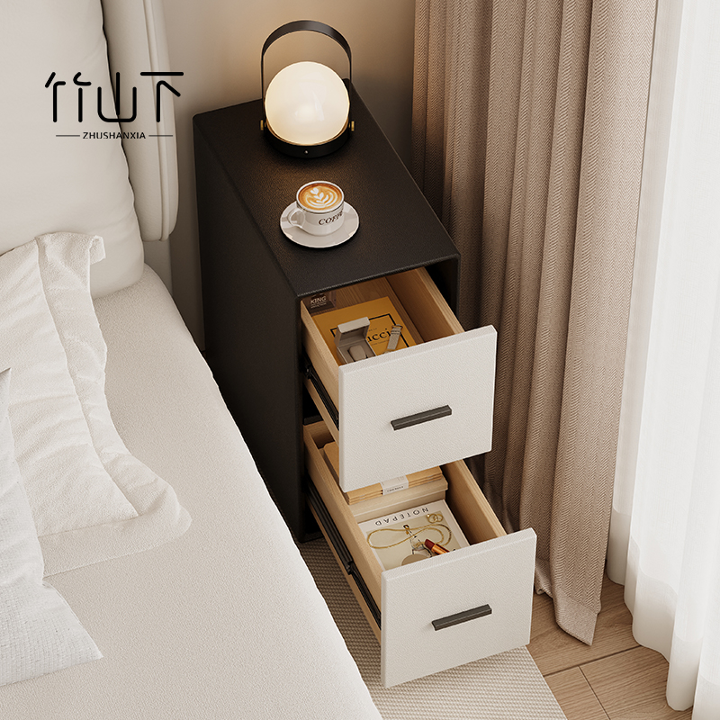 【进口实木】超窄床头柜