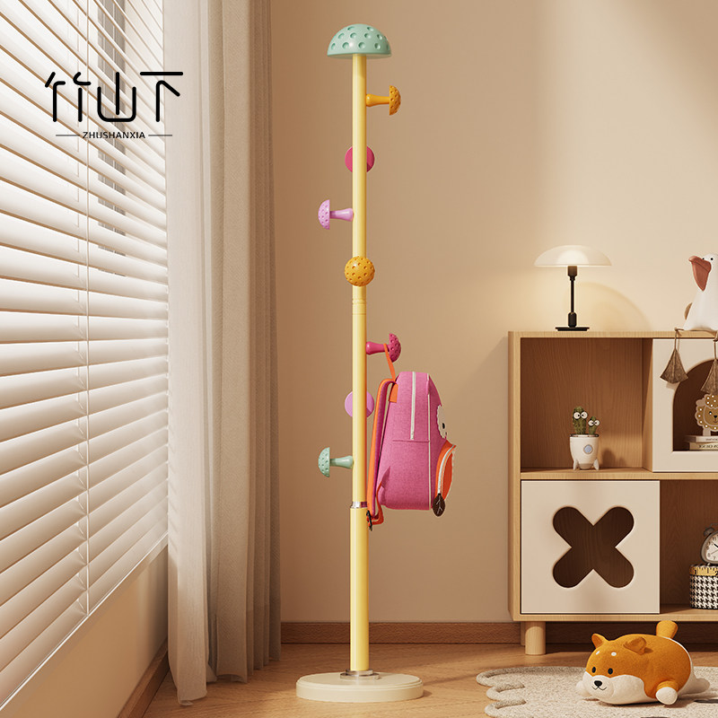 落地挂衣架卧室新款立式儿童衣帽架不占空间金属次净衣架创意包架