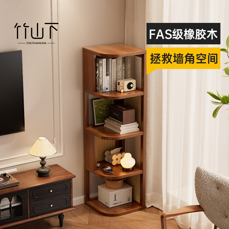 【实木转角柜】墙角收纳稳固不倒