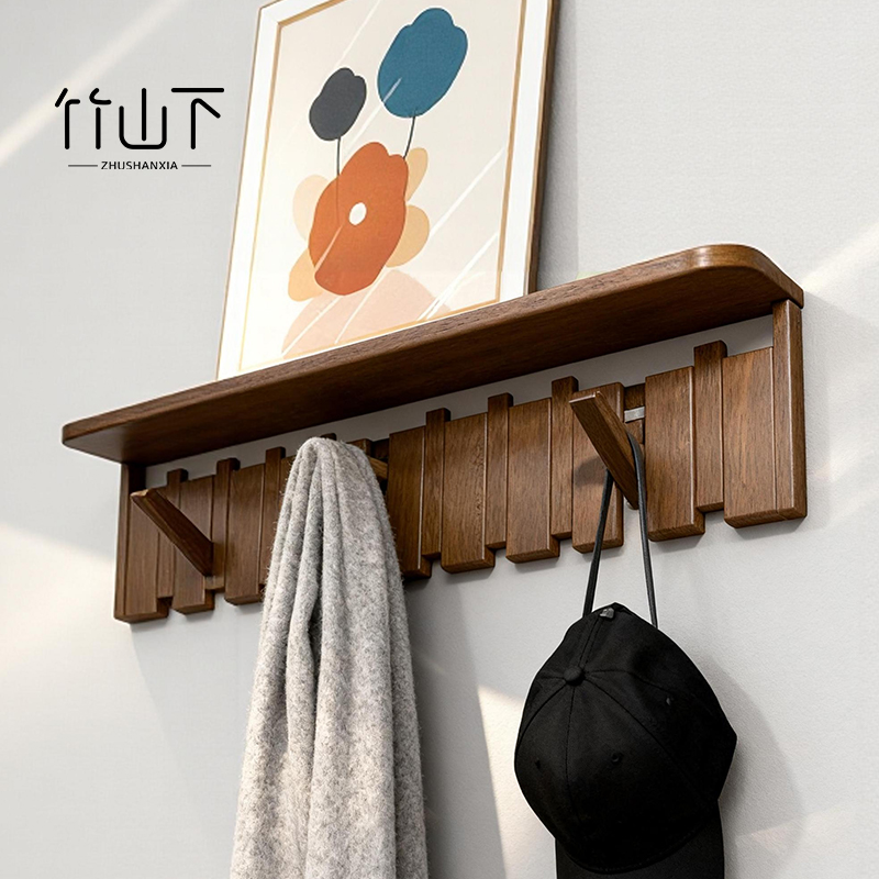 钢琴键挂衣架墙上壁挂玄关置物架