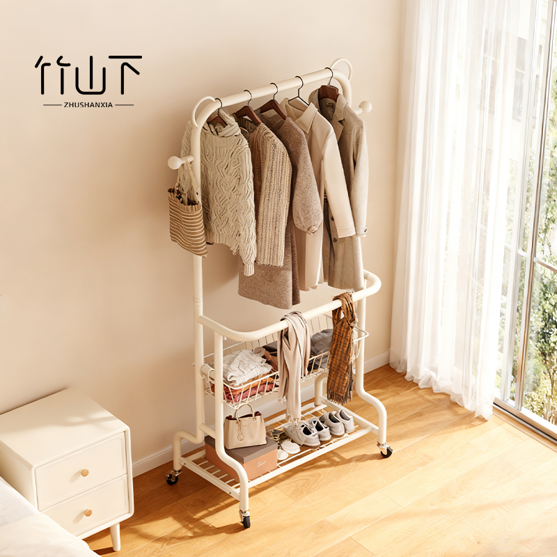 卧室挂衣架家用铁艺落地衣帽架