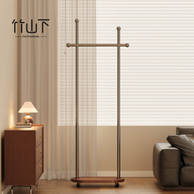 金属挂衣架家用卧室落地简约衣帽架客厅入户立式置物小型移动包架