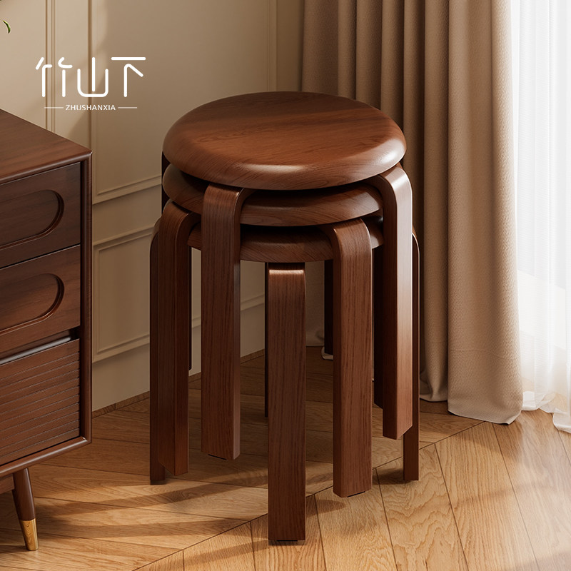 凳子可叠放实木家用舒服久坐客厅中式简约备用不占地方茶几餐桌凳,住宅家具,其它凳子,淘宝优惠券,粉丝福利购,淘宝优惠卷
