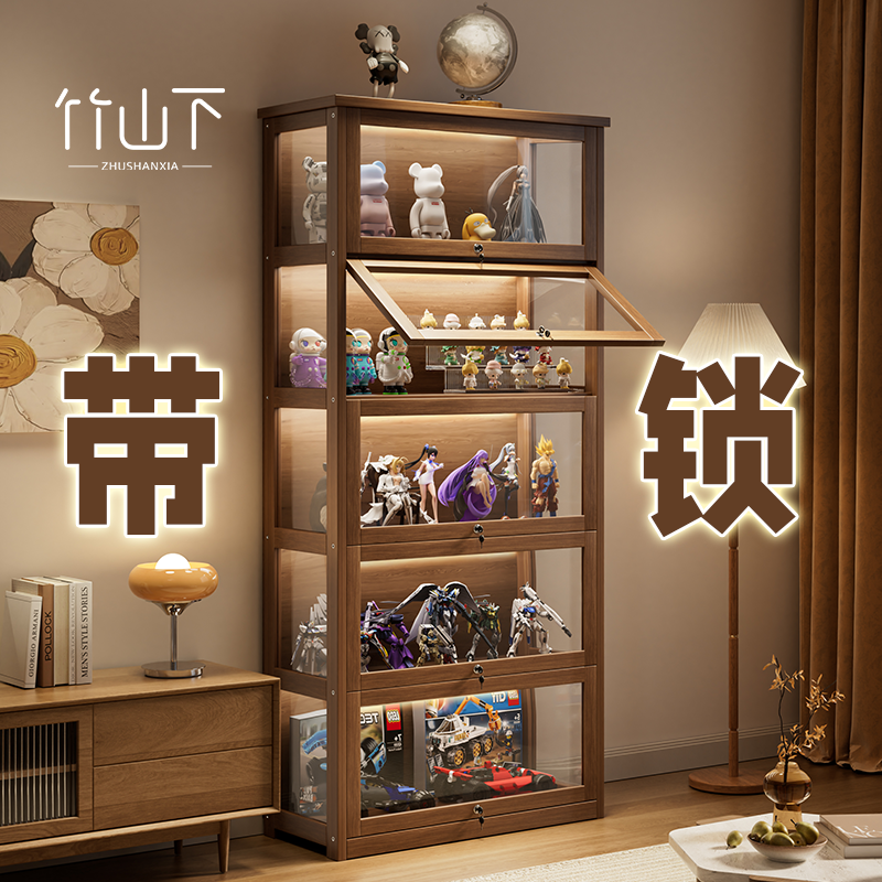 【实木材质稳固不晃】手办柜