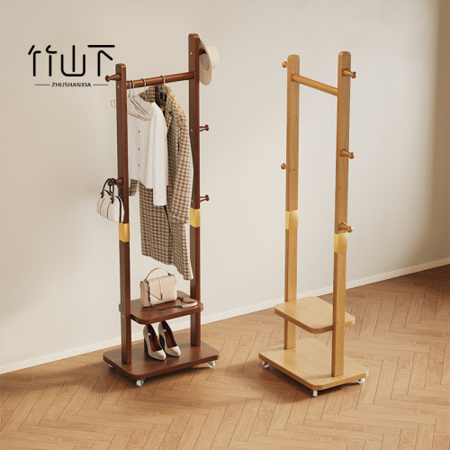 【甄选实木】可移动衣帽架