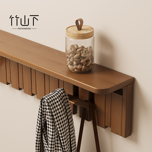 钢琴键挂衣架墙上壁挂玄关置物架不占空间入户门衣服挂钩衣帽架