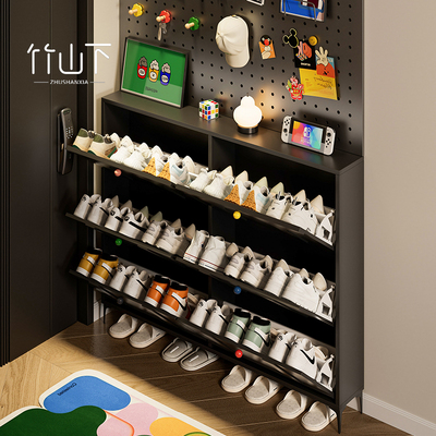 超薄翻斗鞋柜入户门后多巴胺