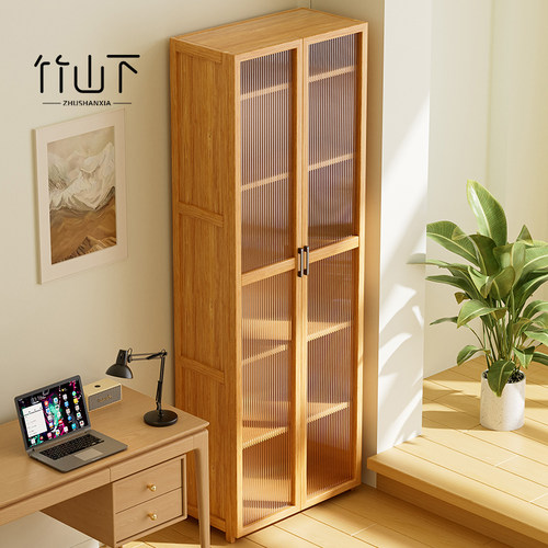 家用落地亚克力防尘书柜