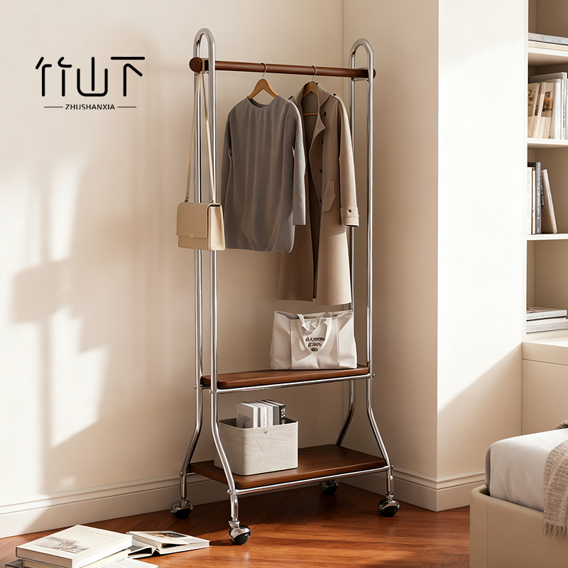 落地挂衣架卧室可移动金属衣帽架
