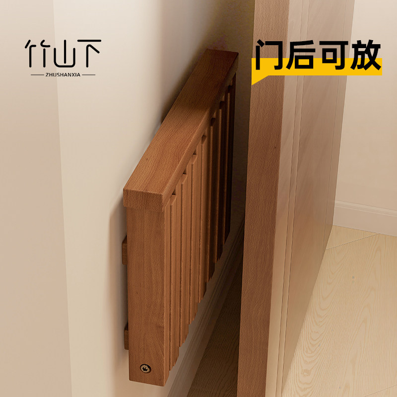超薄隐藏式壁挂墙式折叠凳玄关椅换鞋凳家用门口鞋柜穿鞋凳浴室凳