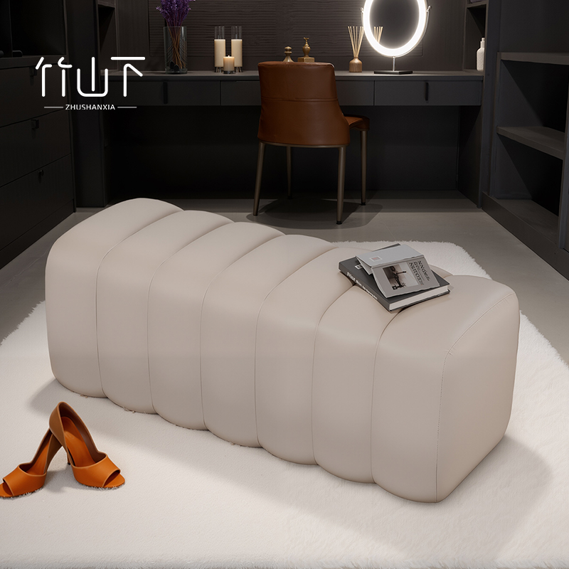 门口换鞋凳实木轻奢高级感入户长凳子长条凳衣帽间高端试衣间凳子