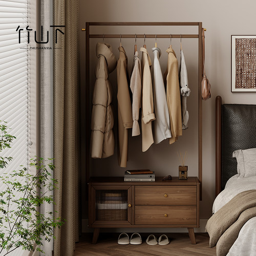 【2026年新款】床头柜挂衣架一体