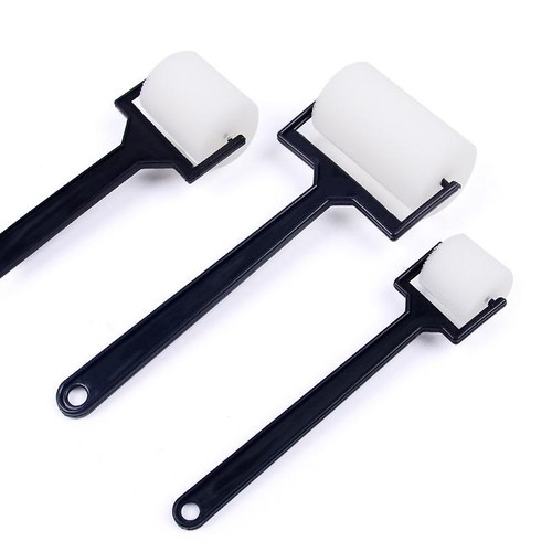 平面海绵刷滚筒滚轮长柄画刷儿童创意幼儿园美术颜料绘画涂鸦工具