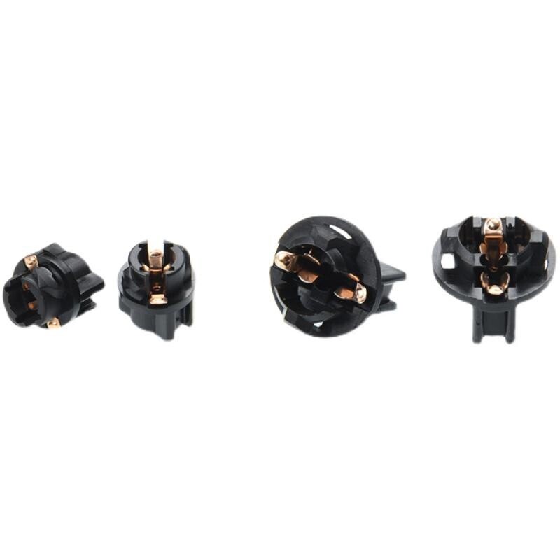 汽车仪表灯泡T10 插座 圆口12961灯座橡胶插座t10灯泡带线插头