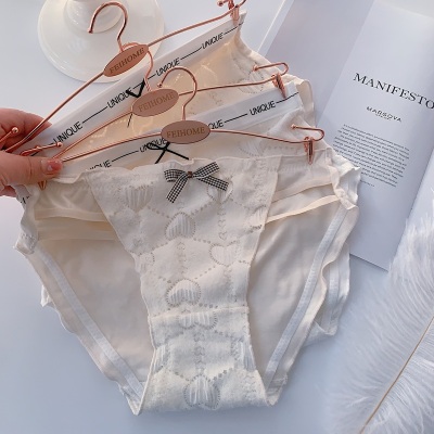 厚实纯棉舒适包臀中腰内裤女士