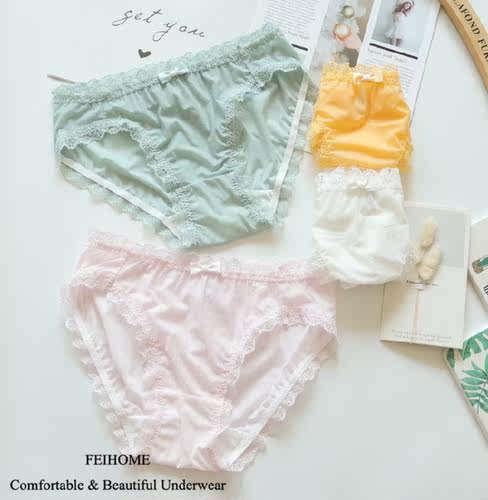 清爽面料夏季透气女生内裤