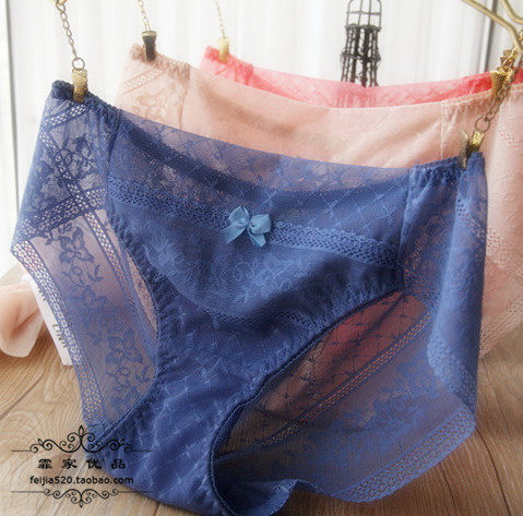 n52舒适女士中腰网纱蕾丝性感