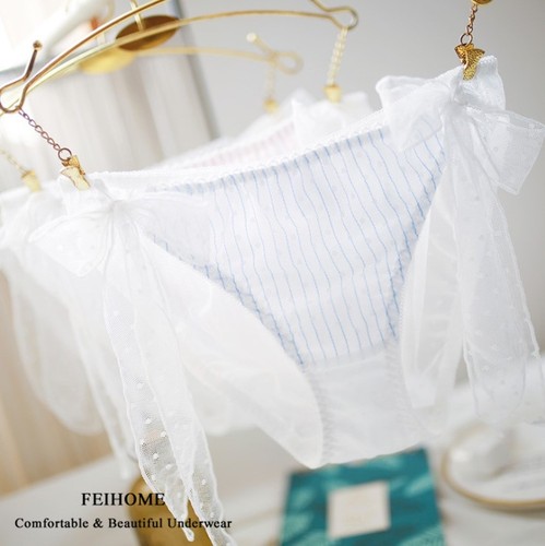 女士低腰性感网纱系带内裤