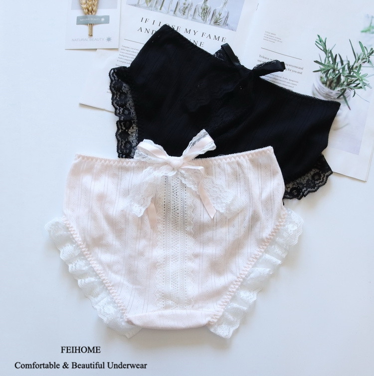 洛丽塔公主风透气纯棉女生内裤