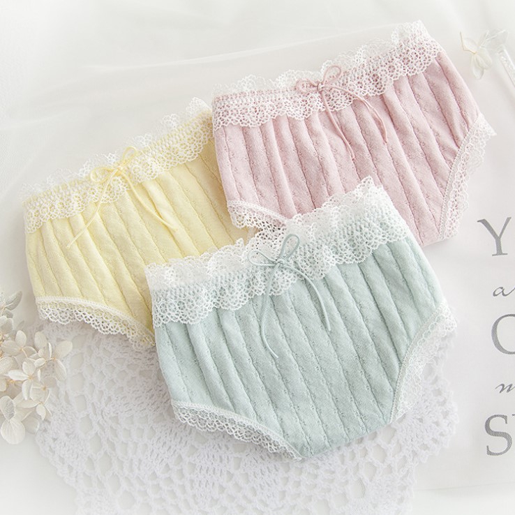 纯棉舒适透气包臀中腰女式内裤