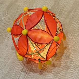 非遗滚灯diy材料 饰道具 手工制作传统绣球灯笼竹编花灯汉服拍摄装