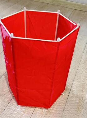 马年红色防水布灯笼手工diy材料儿童作业自制新年花灯大号宫灯40